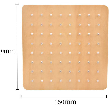 Montessori Geometry Math Teaching Aids For Children Shape Pegboard Puzzle Game Early Childhood Educational Wooden Toys Gifts