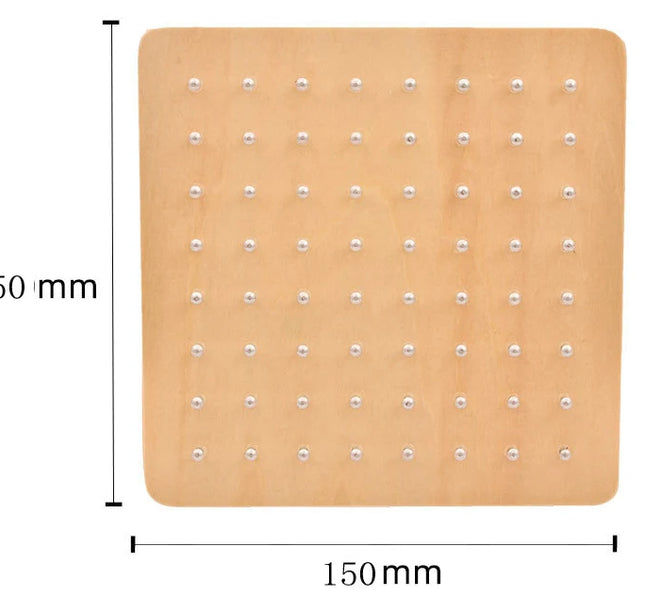Montessori Geometry Math Teaching Aids For Children Shape Pegboard Puzzle Game Early Childhood Educational Wooden Toys Gifts