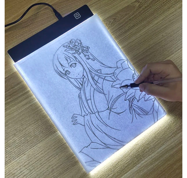 Led Drawing Copy Pad 3 Level Dimmable Board Table Animation Painting Educational Toys Gift Adjustable Light Notepad For Children