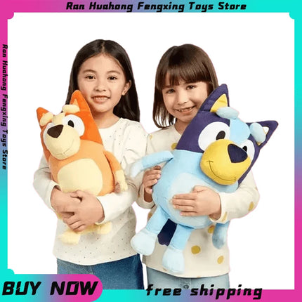17/28cm Bluey & Bingo Plush Toys – Cartoon Dog Stuffed Dolls for Birthday & Christmas Gifts