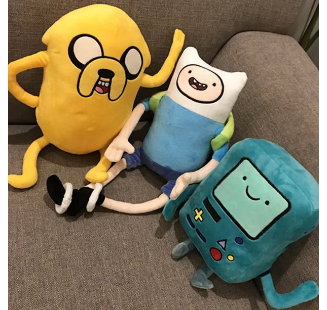 28-42cm Finn Jake BMO Soft Stuffed Animal Dolls Creative Adventure Time Plush Toys Cartoon Stuffed Dolls Kids Gifts