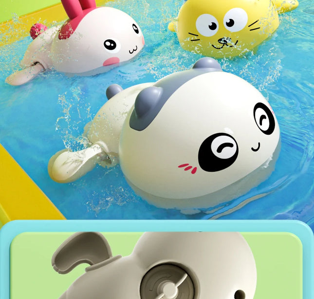 Baby Bath Toys – Wind-Up Swimming Animals for Kids Bathtub & Shower Play