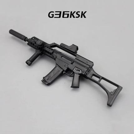 1/6 Scale Soldier Weapon Model Set – MP40, HK416, AK47 Puzzle Assembly Military Educational Toys