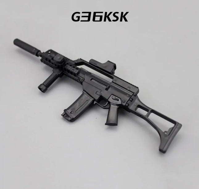 1/6 Scale Soldier Weapon Model Set – MP40, HK416, AK47 Puzzle Assembly Military Educational Toys
