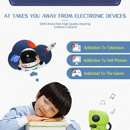 Intelligent RC Robot Toy – Interactive Voice & Touch Control with Russian, English & Spanish Versions for Educational Play