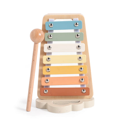Montessori Musical Instruments Set – Wooden Drum & Xylophone Toys for Babies 0–12 Months Early Education