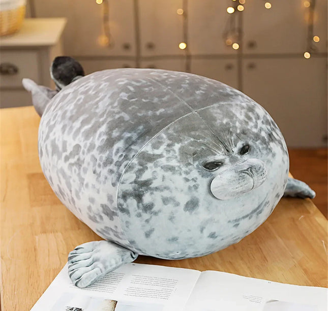 Hot 3D Novelty Throw Pillows Cute Real Life Sea Lion Plush Toys Soft Seal Plush Stuffed Plush Housewarming Party Hold Pillow