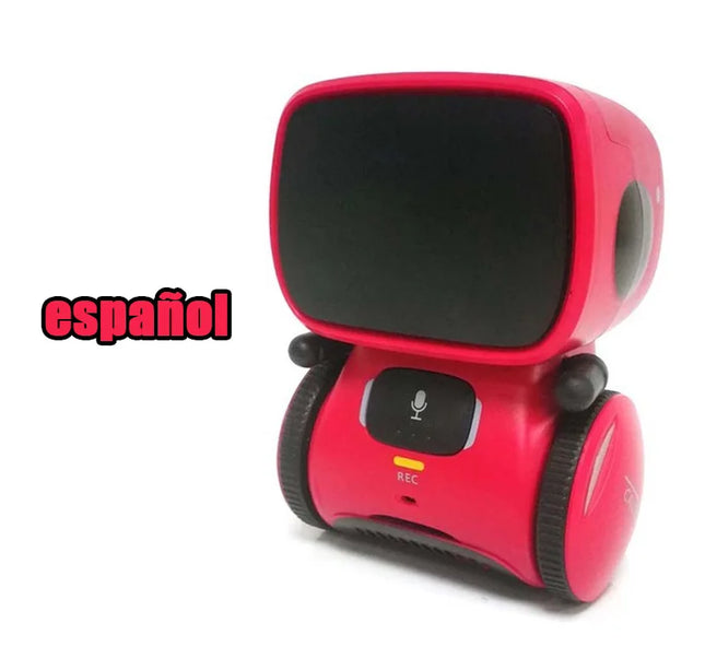 Intelligent RC Robot Toy – Interactive Voice & Touch Control with Russian, English & Spanish Versions for Educational Play