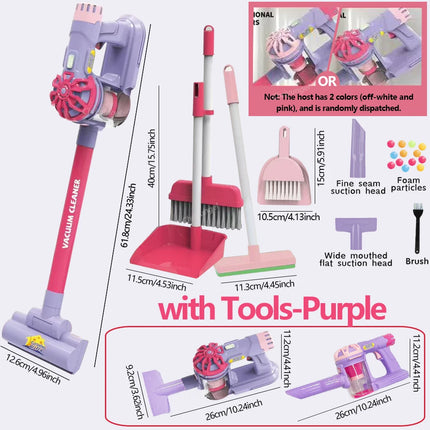 Kids Electric Vacuum Cleaner Toy – Simulation Cleaning Set for Toddlers Role Play & Educational Gifts