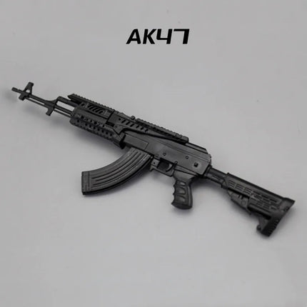 1/6 Scale Soldier Weapon Model Set – MP40, HK416, AK47 Puzzle Assembly Military Educational Toys