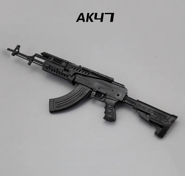 1/6 Scale Soldier Weapon Model Set – MP40, HK416, AK47 Puzzle Assembly Military Educational Toys
