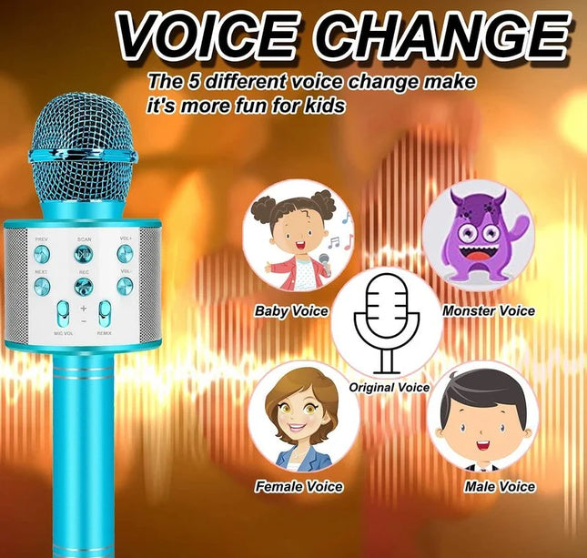Fun Toys for 4-15 Year Old Girls, Handheld Karaoke Microphone for Kids Birthday Xmas Gifts for 8 9 10 11 Years Old Boys Girl