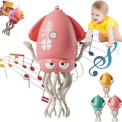 Electric Dancing Octopus Toy – Luminous Musical Fidget Toy for Kids, Babies, Pets & Stress Relief