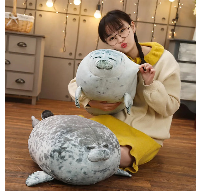 Hot 3D Novelty Throw Pillows Cute Real Life Sea Lion Plush Toys Soft Seal Plush Stuffed Plush Housewarming Party Hold Pillow