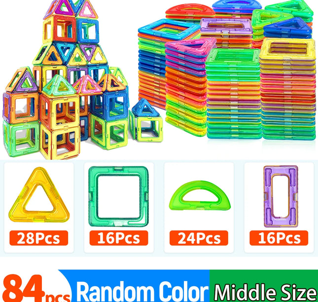 Magnetic Building Blocks DIY Magnets Toys medium size STEM Toys Construction Toys Learning Educational Magnet Toys