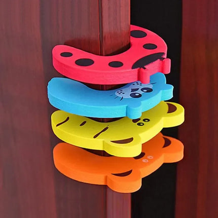 Cartoon Door Stopper – 2/5pcs Anti-Pinch Lock for Child Safety & Finger Protection