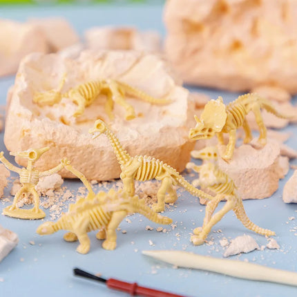 Dinosaur Fossil Excavation Kit – DIY Archaeological Dig & Assembly Model Educational Toy for Kids Birthday & Christmas Gifts