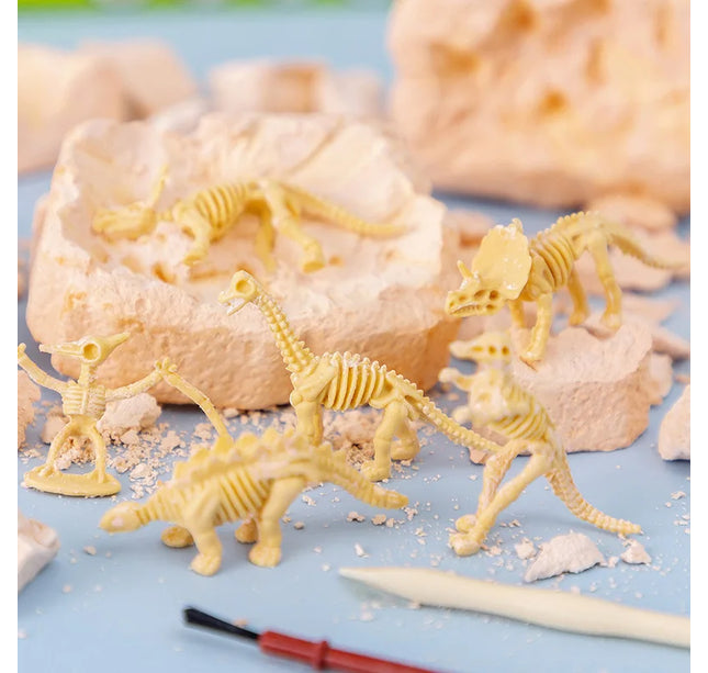 Dinosaur Fossil Excavation Kit – DIY Archaeological Dig & Assembly Model Educational Toy for Kids Birthday & Christmas Gifts