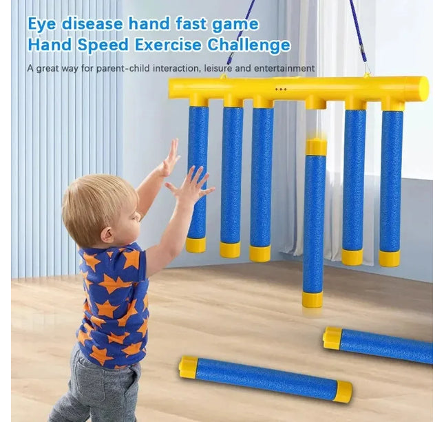 Falling Sticks Challenge Game – Reaction Training Educational Toy for Parent-Child & Family Party Fun