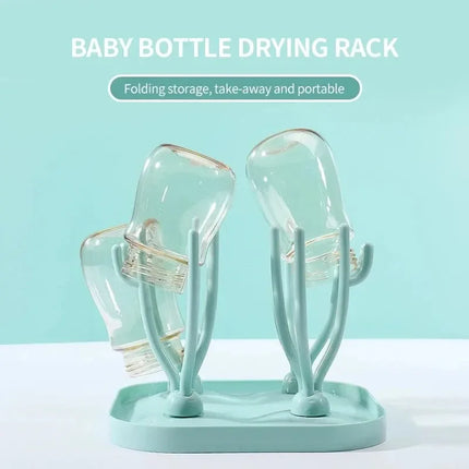 Baby Bottle Dry Rack – Removable Tray for Bottles, Pacifiers & Cups