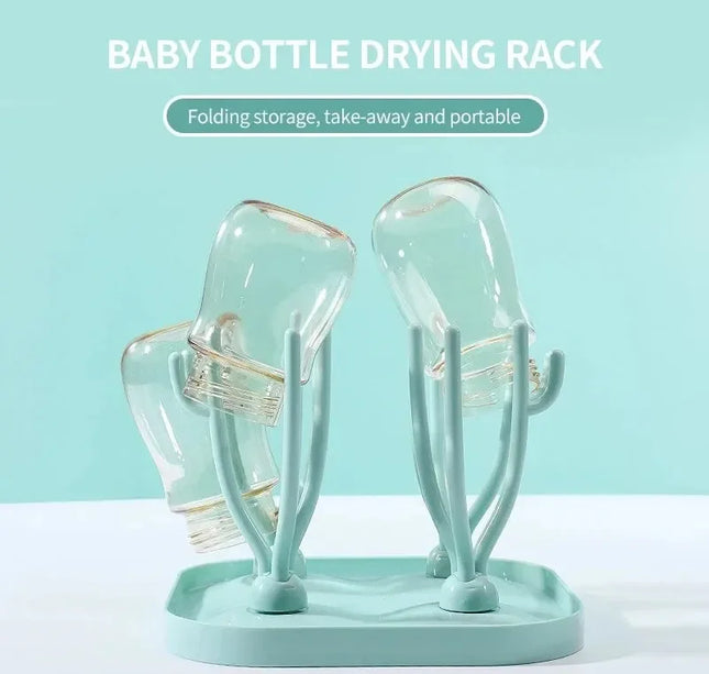 Baby Bottle Dry Rack – Removable Tray for Bottles, Pacifiers & Cups