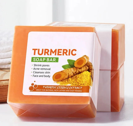 Handmade Turmeric Soap – Skin Brightening Cleanser for Face, Underarms, Legs & Body Care