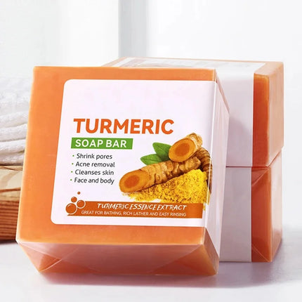 Handmade Turmeric Soap – Skin Brightening Cleanser for Face, Underarms, Legs & Body Care