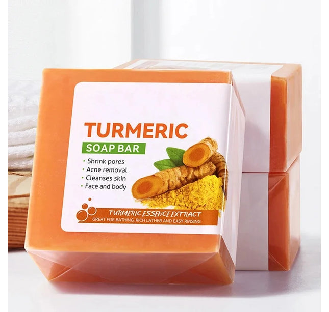 Handmade Turmeric Soap – Skin Brightening Cleanser for Face, Underarms, Legs & Body Care