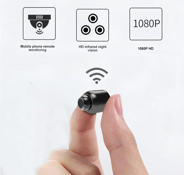 Wireless 1080P Mini Camera – Indoor WiFi Baby Monitor & Security Cam