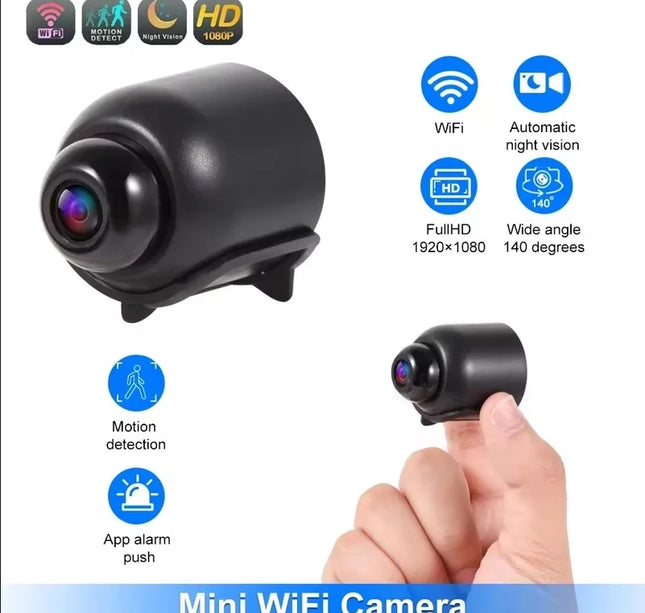 Wireless 1080P Mini Camera – Indoor WiFi Baby Monitor & Security Cam