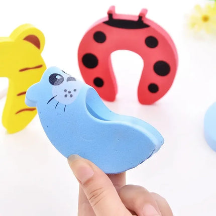 Cartoon Door Stopper – 2/5pcs Anti-Pinch Lock for Child Safety & Finger Protection