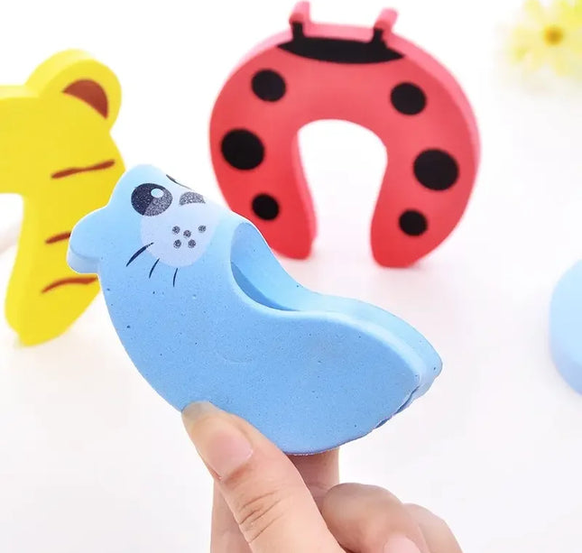 Cartoon Door Stopper – 2/5pcs Anti-Pinch Lock for Child Safety & Finger Protection