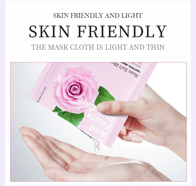 8pcs Natural Plant Face Mask Beauty Skincare Facial Masks Moisturizing Firming Hydrating Facial Mask Face Care Korean Cosmetics