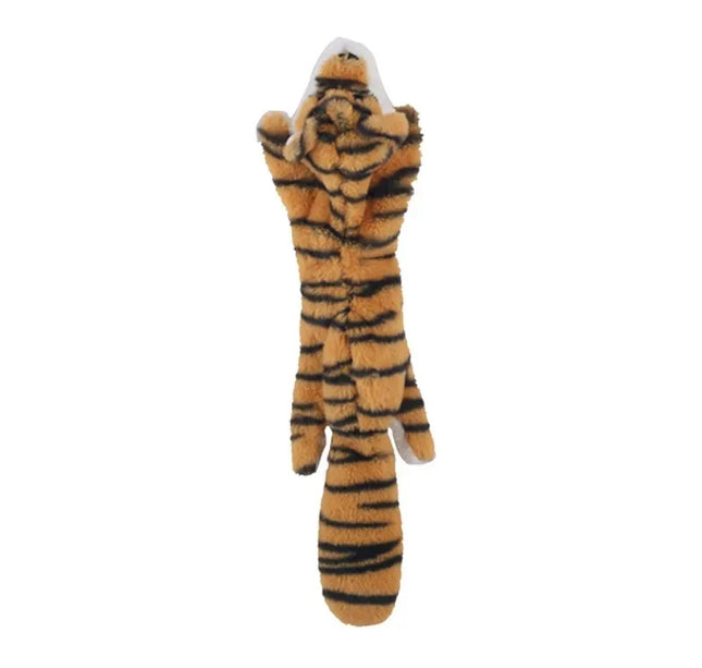 Funny Simulated Animal No Stuffing Dog Toy with Squeakers Durable Stuffingless Plush Squeaky Dog Chew Toy Crinkle Pet Squeak Toy