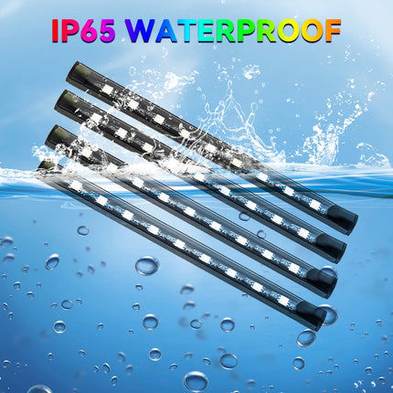 RGB Car Atmosphere Lights – LED Interior Footwell Strip with USB, Remote & Sound Control
