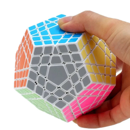 [Picube] SengSo 5x5 Megaminx 5x5x5 Gigaminx Magic Cube Black Base Mega Professional Cubo Magico Learning Educational Toys