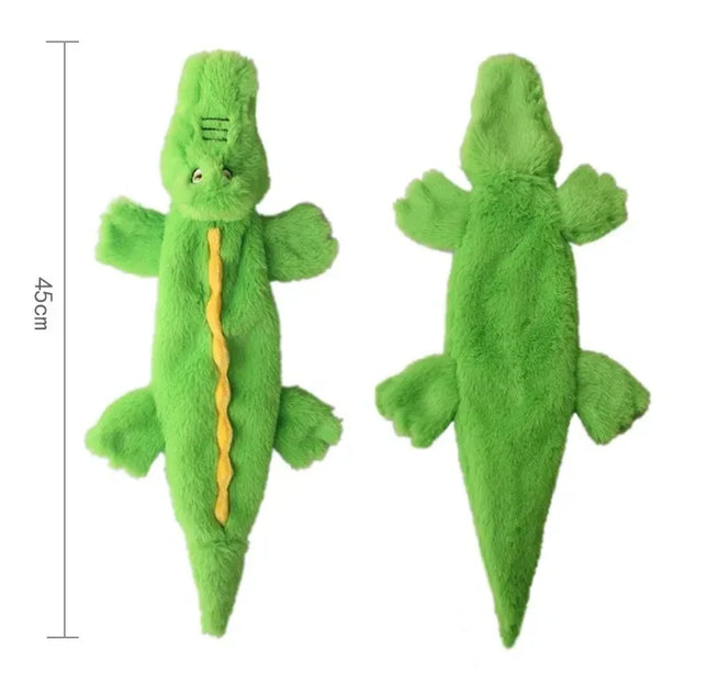Funny Simulated Animal No Stuffing Dog Toy with Squeakers Durable Stuffingless Plush Squeaky Dog Chew Toy Crinkle Pet Squeak Toy