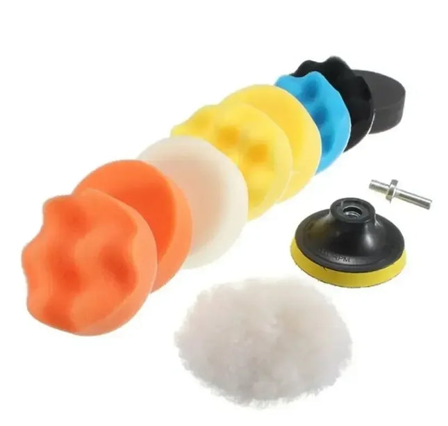 Polishing Sponge Plate Set Imitation Plush Waxing Angle Grinding Cleaning Sponge Wheel Car Beauty Set Electric Drill Polishing