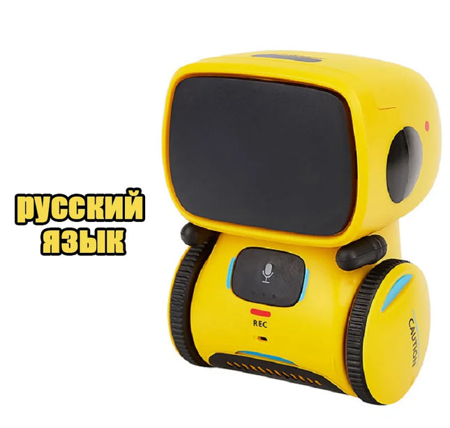 Intelligent RC Robot Toy – Interactive Voice & Touch Control with Russian, English & Spanish Versions for Educational Play