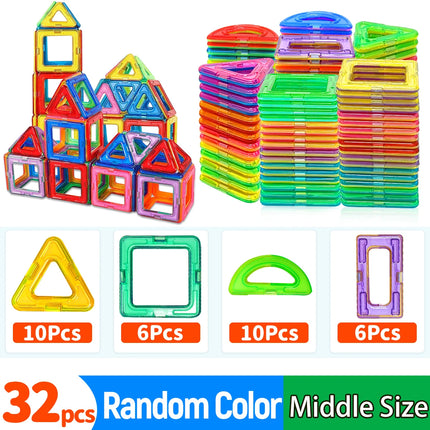 Magnetic Building Blocks DIY Magnets Toys medium size STEM Toys Construction Toys Learning Educational Magnet Toys