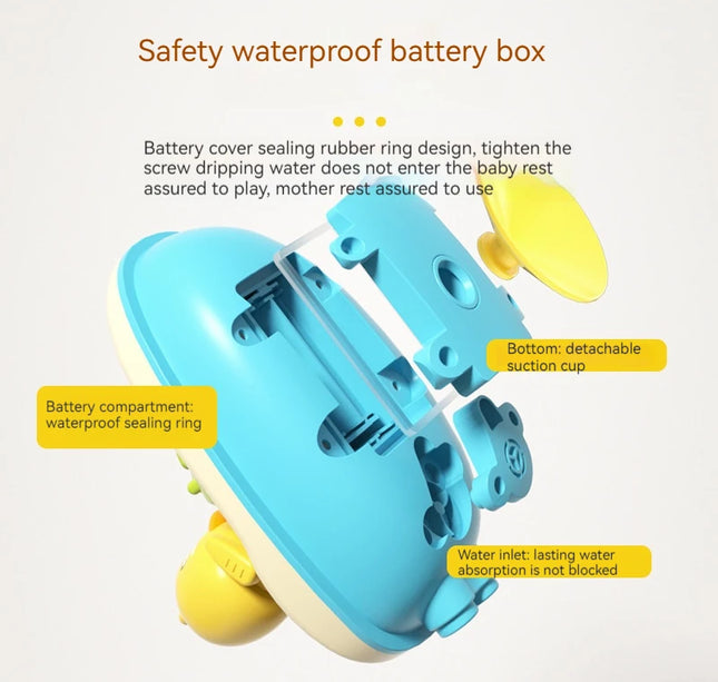 Automatic Water Spray Duck Toy – Sensory Bath Gift for Toddlers & Babies