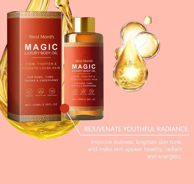 Tightening Body Oil Lifting Firming Lighten Fine Lines Improve Sagging Skin Dullness Brightening Moisturizing Nourish Skin Care