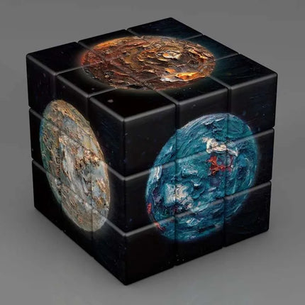 3x3x3 Magic Cube Planets Astronauts Famous Paintings Celebrity Art Magic Cube Children's Puzzle Magic Cube Toys Gifts