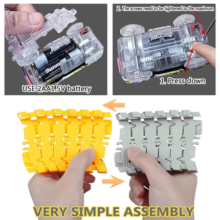 Electric Track Car Toy Set – Engineering Train Toys for Kids Educational Fun & Birthday Gifts