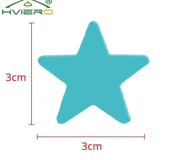 Luminous Star Wall Stickers – 50/100pcs 3cm Glow Decor for Kids & Parties