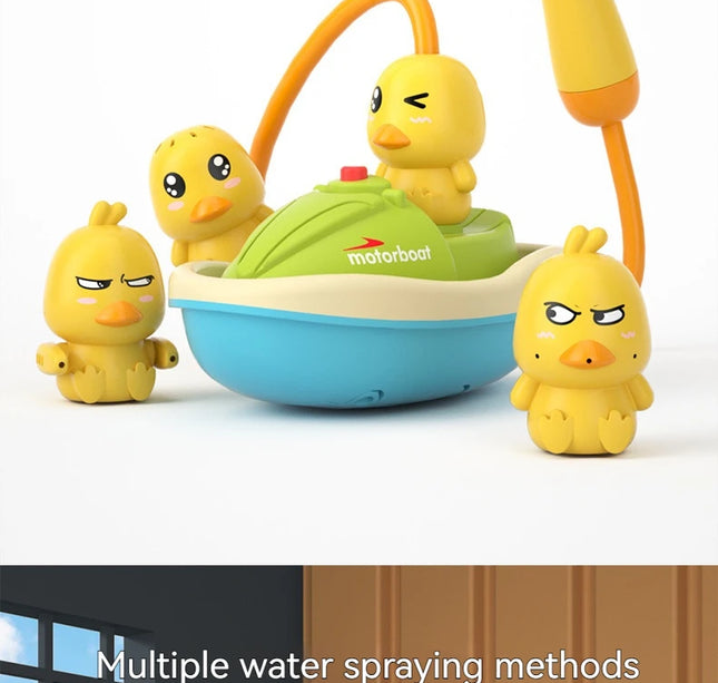 Automatic Water Spray Duck Toy – Sensory Bath Gift for Toddlers & Babies