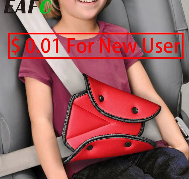 Kids Seat Belt Adjustment Holder – Baby Shoulder Cover & Neck Protection for Car Safety