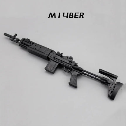 1/6 Scale Soldier Weapon Model Set – MP40, HK416, AK47 Puzzle Assembly Military Educational Toys