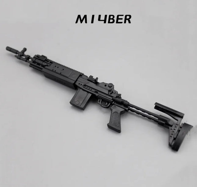 1/6 Scale Soldier Weapon Model Set – MP40, HK416, AK47 Puzzle Assembly Military Educational Toys