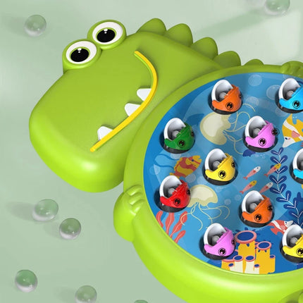 Magnetic Dinosaur Fishing Game – Montessori Toy with Rod for Toddlers & Kids